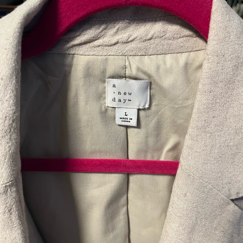 🆕 🤎🤎🤎3 Piece Suit - A New Day Linen Cargo Skirt, Waistcoat and Blazer in Oatmeal - Picture 9 of 10
